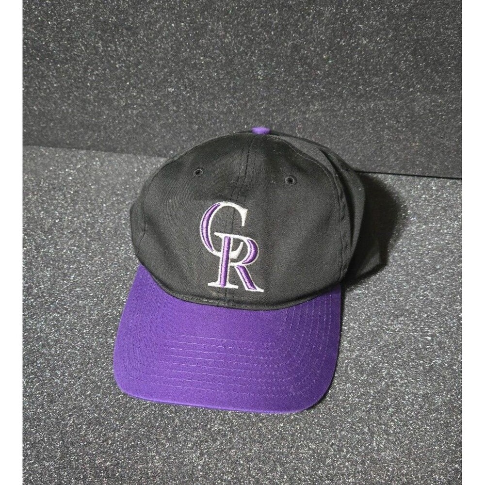 Genuine Merchandise MLB Colorado Rockies Baseball Hat Purple Brim Snapback